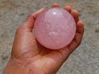 Polished Gemmy Star Rose Quartz Sphere x 1 From Ambatondrazaka, Madagascar