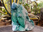 Natural Green Cubic Fluorite Crystal Specimen x 1 From Mandrosonoro Madagascar