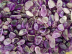Polished Mini Chevron Amethyst Tumbled Stones - Sold Per 500g Lot - From Kolomo, Zambia
