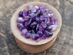 Polished Mini Chevron Amethyst Tumbled Stones - Sold Per 500g Lot - From Kolomo, Zambia