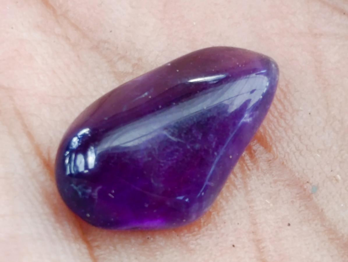 Polished Mini Chevron Amethyst Tumbled Stones - Sold Per 500g Lot - From Kolomo, Zambia