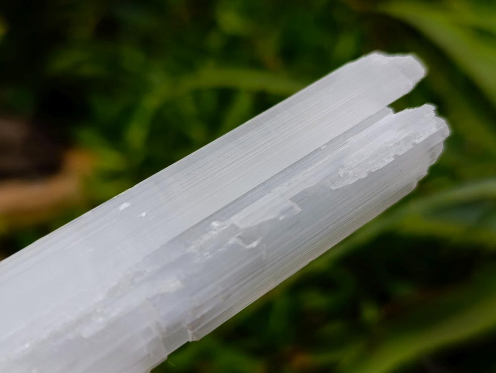 Natural White Selenite Crystal Wand x 1 From China