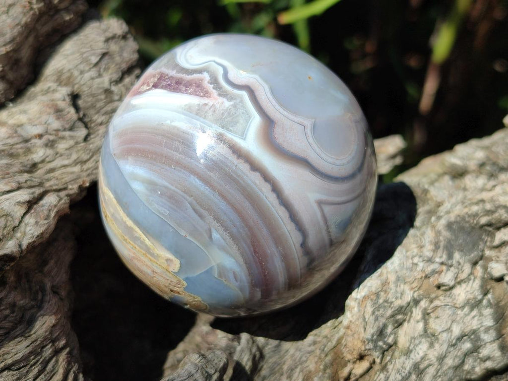 Polished Banded Shashe River Agate Sphere x 1 From Shashe River, Zimbabwe
