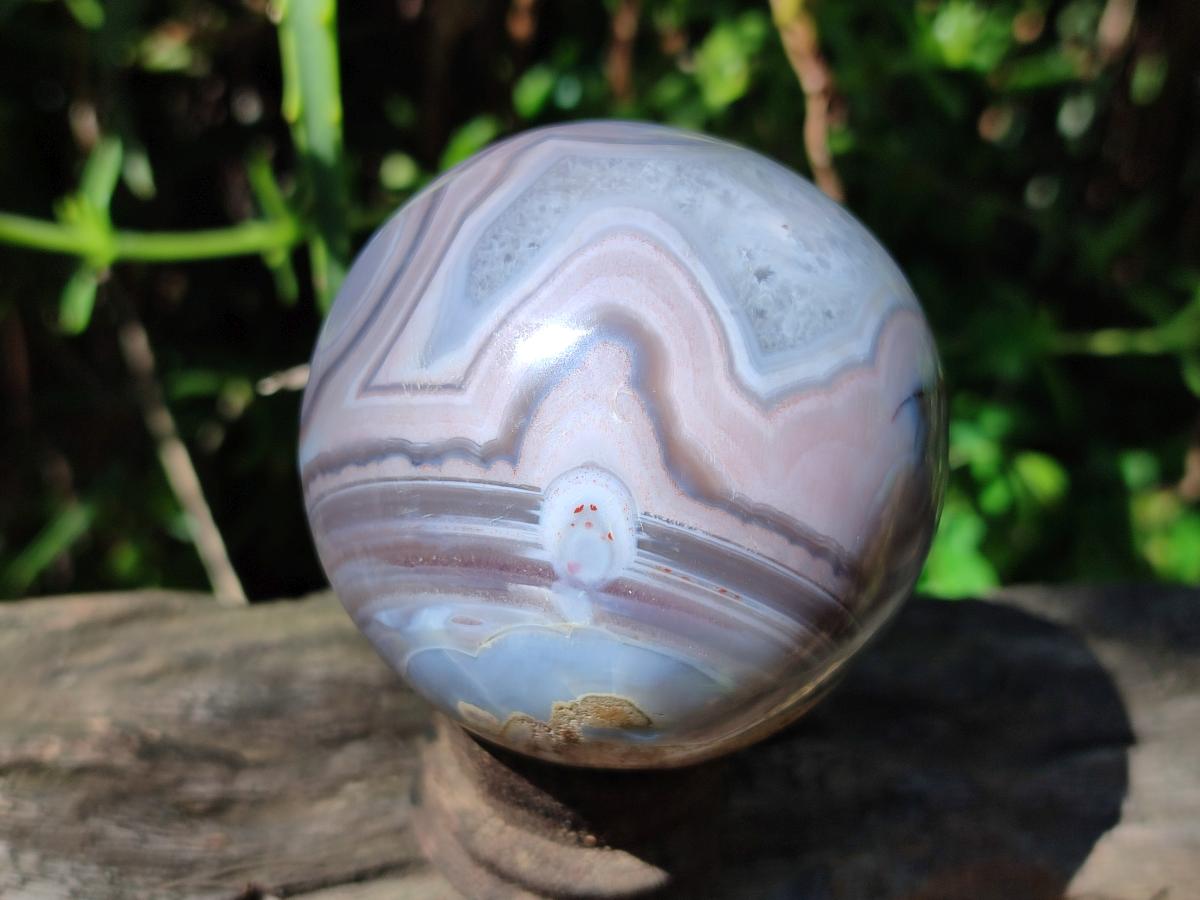 Polished Banded Shashe River Agate Sphere x 1 From Shashe River, Zimbabwe