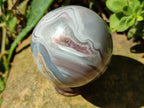 Polished Banded Shashe River Agate Sphere x 1 From Shashe River, Zimbabwe