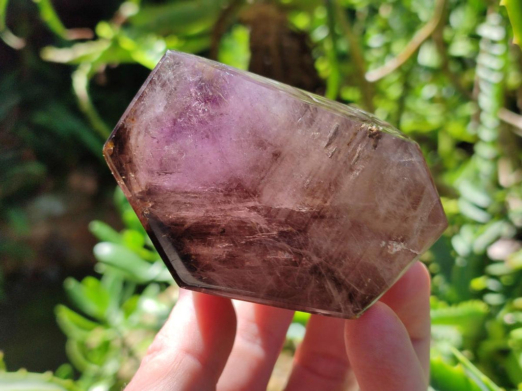 Polished Smokey Amethyst Window Display Crystal x 1 From Akansobe, Madagascar
