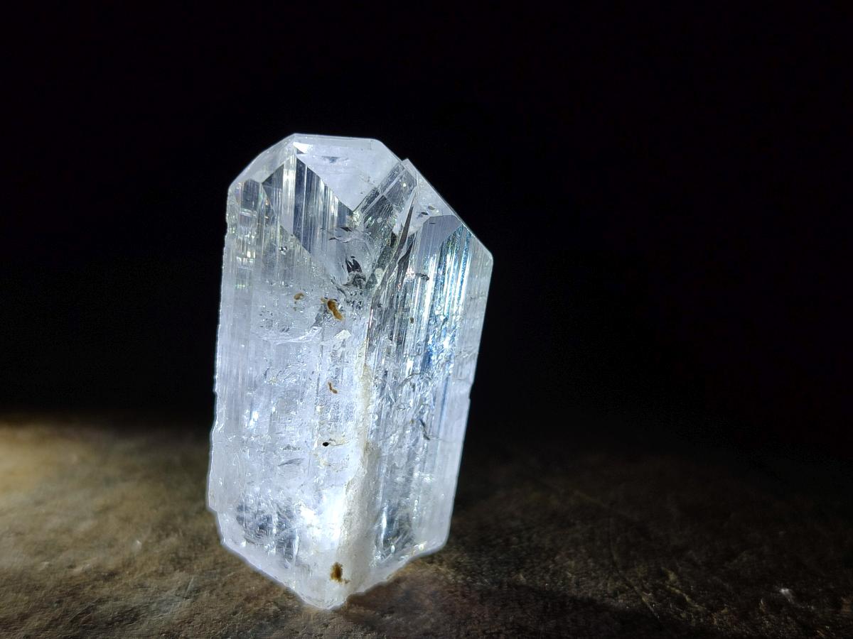 Natural Silver Topaz Twin Crystal x 1 From Spitzkop Namibia