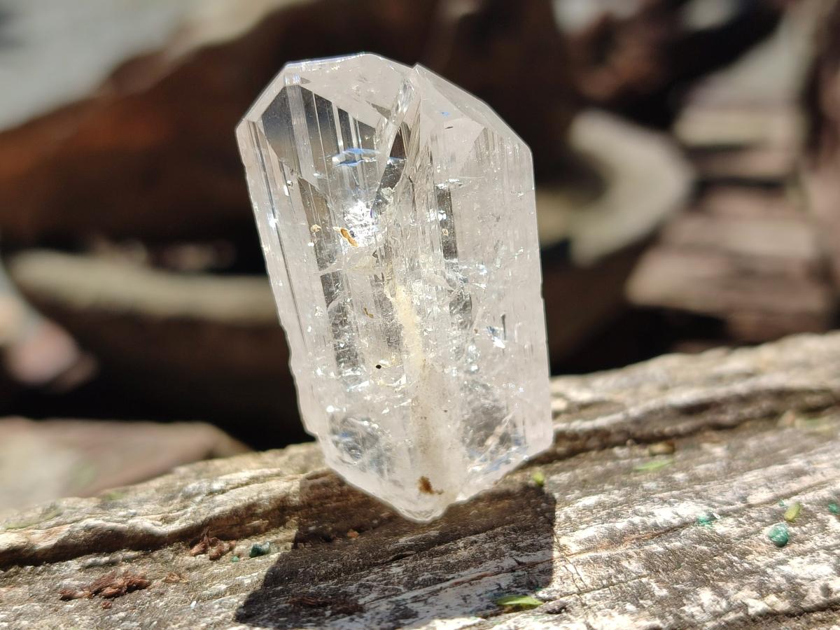 Natural Silver Topaz Twin Crystal x 1 From Spitzkop Namibia