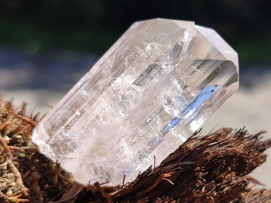 Natural Silver Topaz Twin Crystal x 1 From Spitzkop Namibia