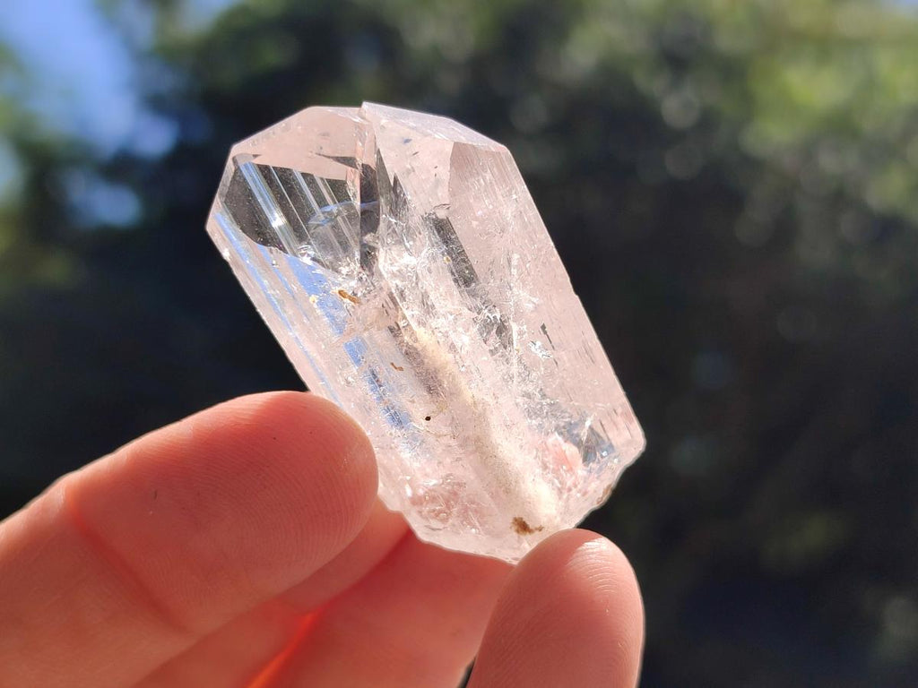 Natural Silver Topaz Twin Crystal x 1 From Spitzkop Namibia