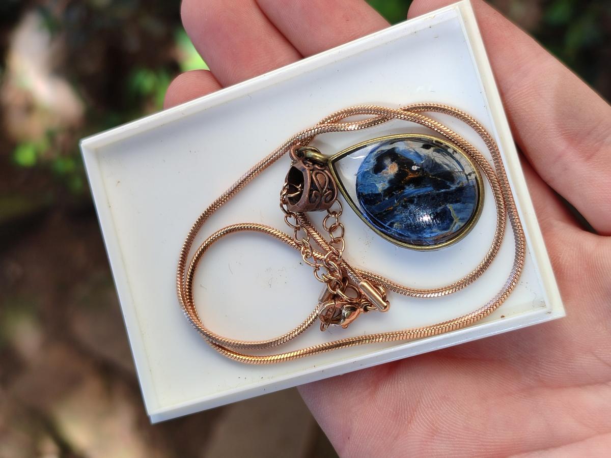 Handmade Pietersite Necklace x 1 From Outjo, Namibia