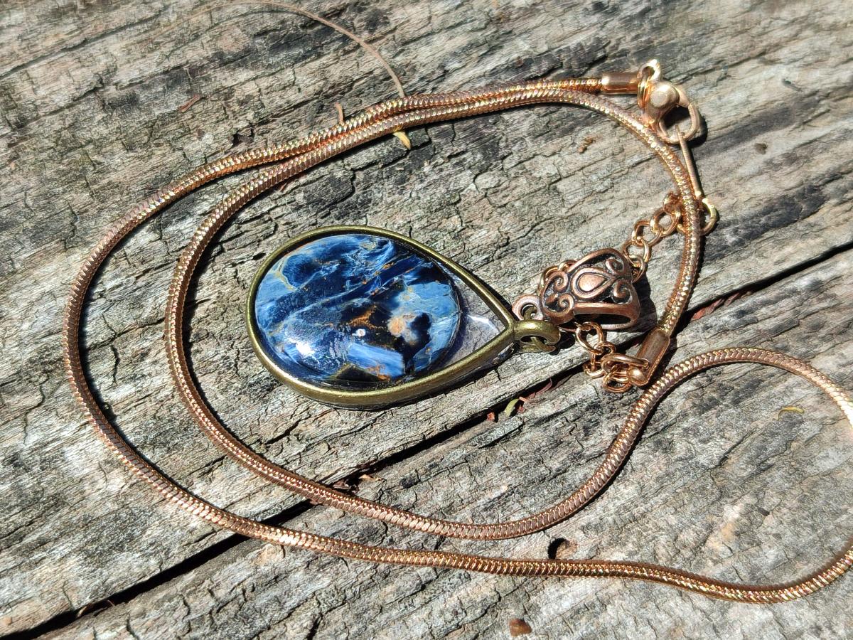 Handmade Pietersite Necklace x 1 From Outjo, Namibia