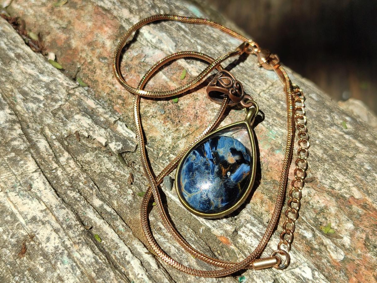 Handmade Pietersite Necklace x 1 From Outjo, Namibia