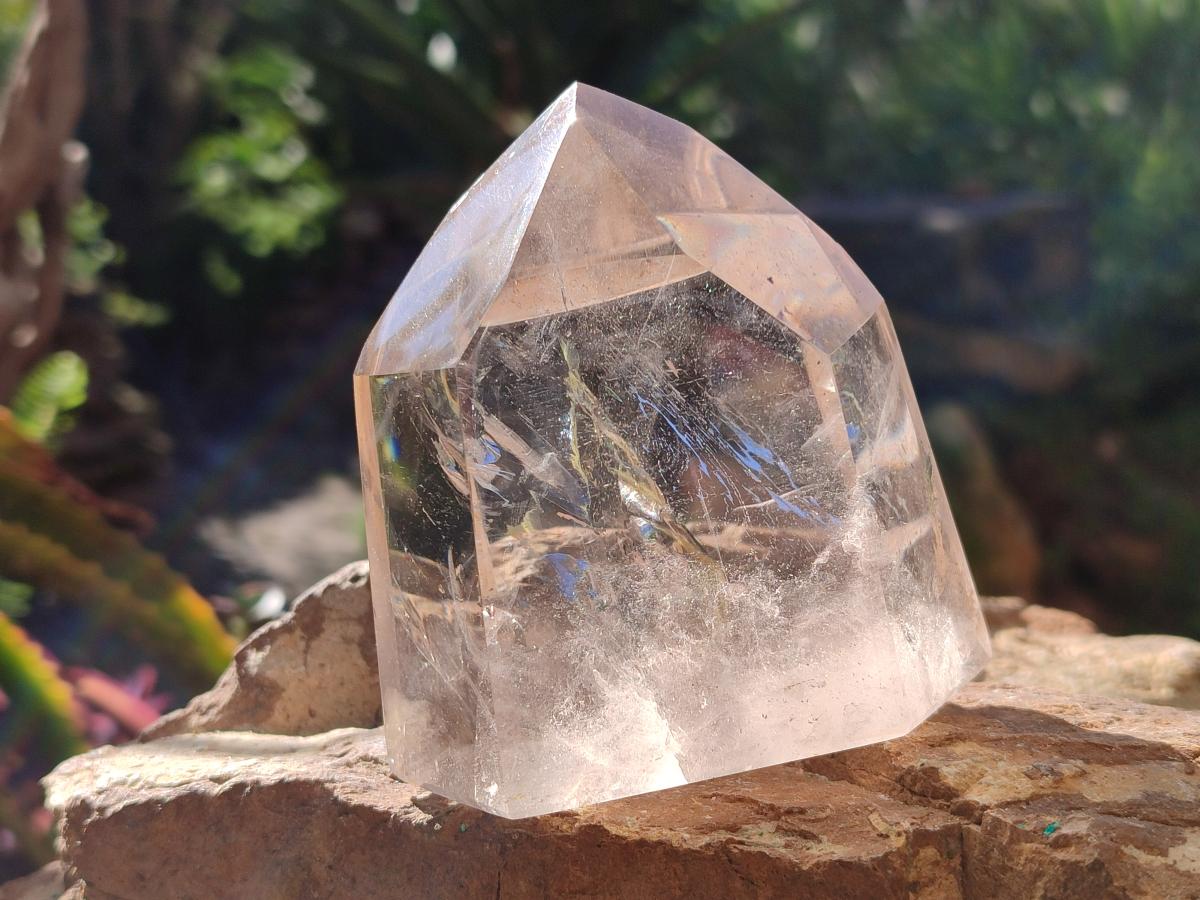 Polished Clear Quartz Crystal x 1 From Madagascar