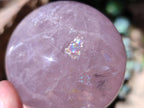 Polished Gemmy Star Rose Quartz Sphere x 1 From Ambatondrazaka, Madagascar