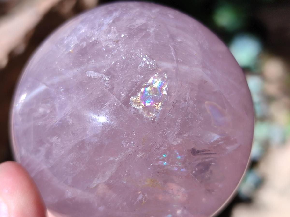Polished Gemmy Star Rose Quartz Sphere x 1 From Ambatondrazaka, Madagascar