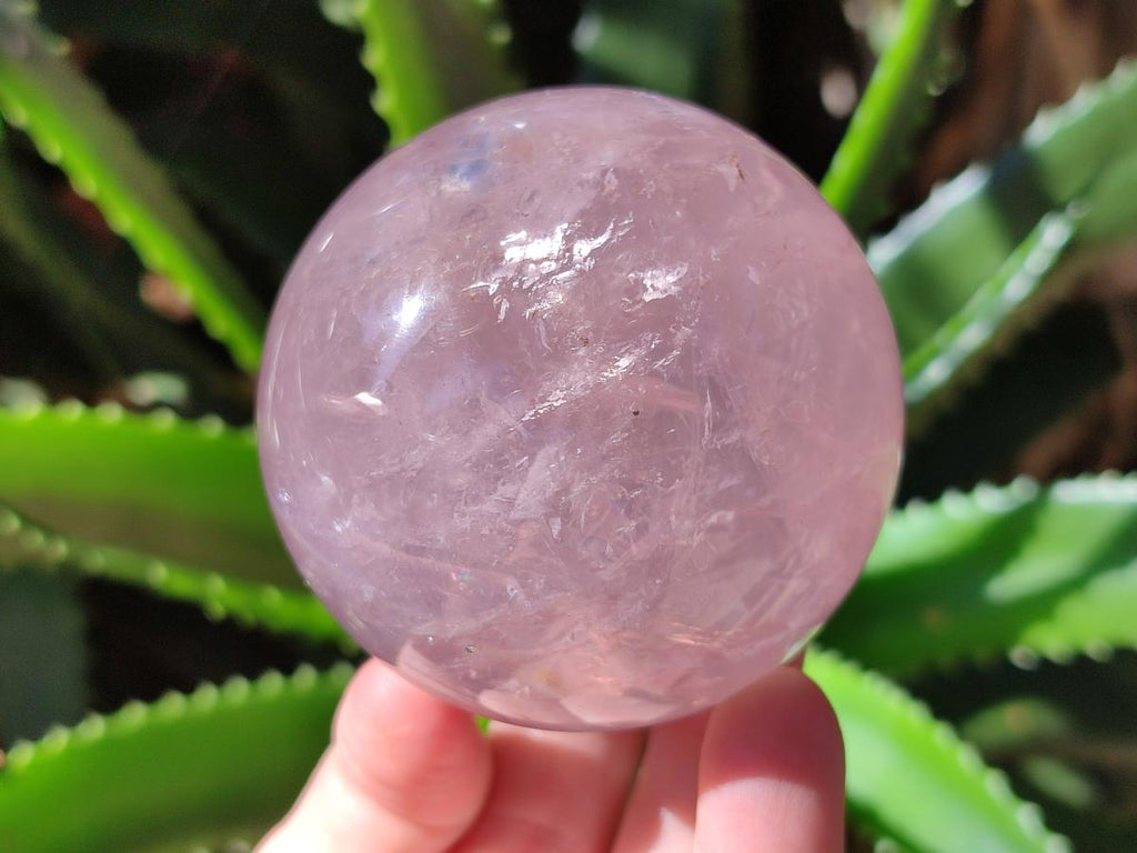 Polished Gemmy Star Rose Quartz Sphere x 1 From Ambatondrazaka, Madagascar