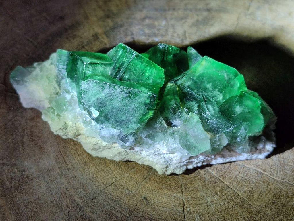 Natural Cubic Green Fluorite Specimen x 1 From Mandrosonoro Madagascar
