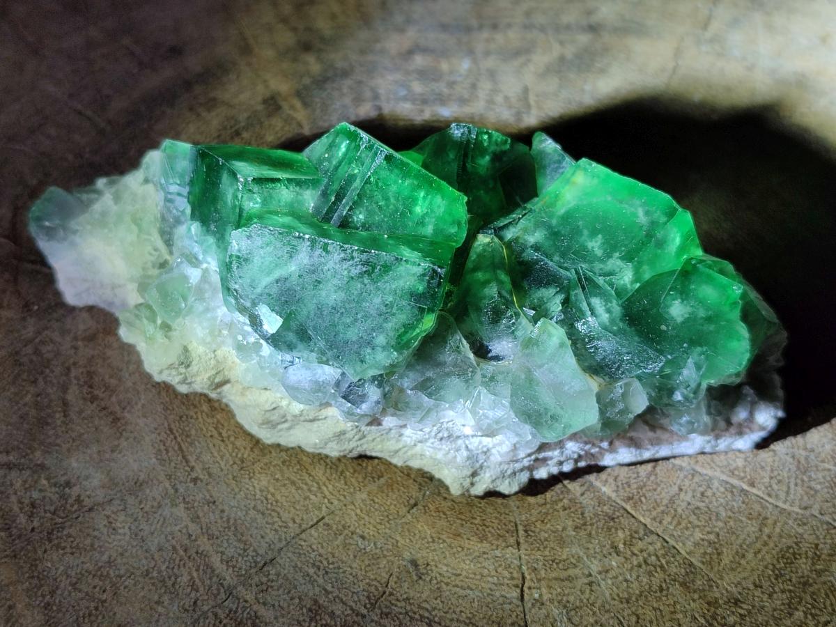 Natural Cubic Green Fluorite Specimen x 1 From Mandrosonoro Madagascar