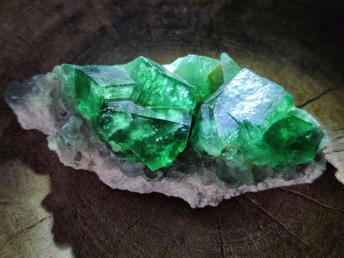 Natural Cubic Green Fluorite Specimen x 1 From Mandrosonoro Madagascar