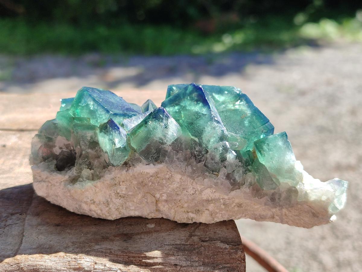 Natural Cubic Green Fluorite Specimen x 1 From Mandrosonoro Madagascar
