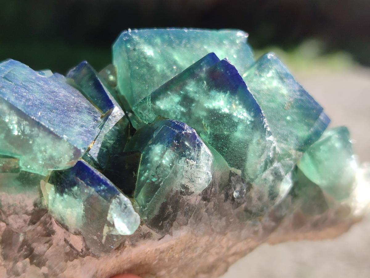 Natural Cubic Green Fluorite Specimen x 1 From Mandrosonoro Madagascar