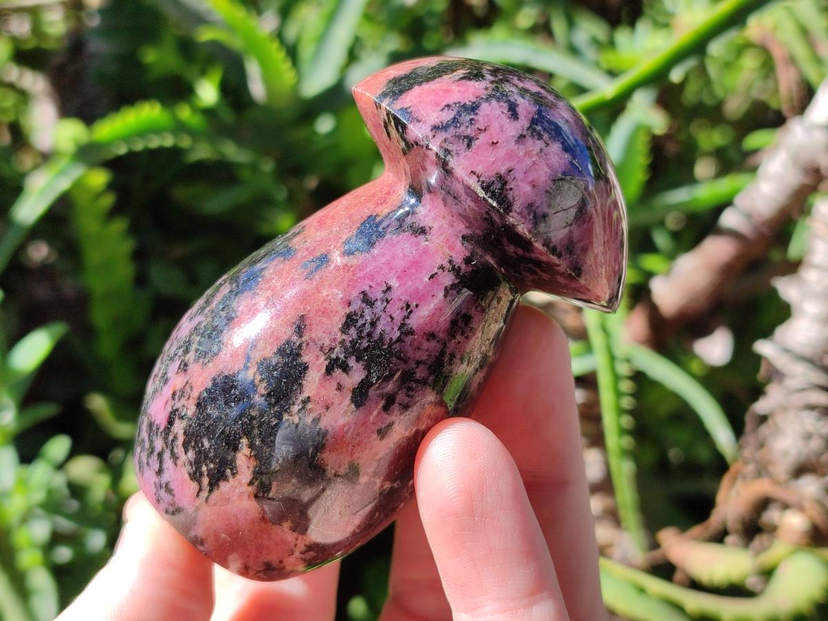 Polished Rhodonite Gemstone Mushroom x 1 From Madagascar