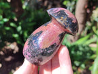 Polished Rhodonite Gemstone Mushroom x 1 From Madagascar