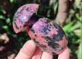 Polished Rhodonite Gemstone Mushroom x 1 From Madagascar