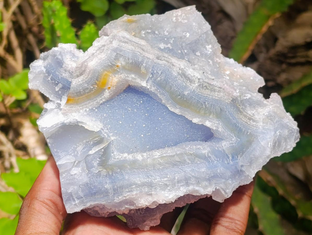 Natural Etched Blue Chalcedony Specimen x 1 From Nsanje, Malawi