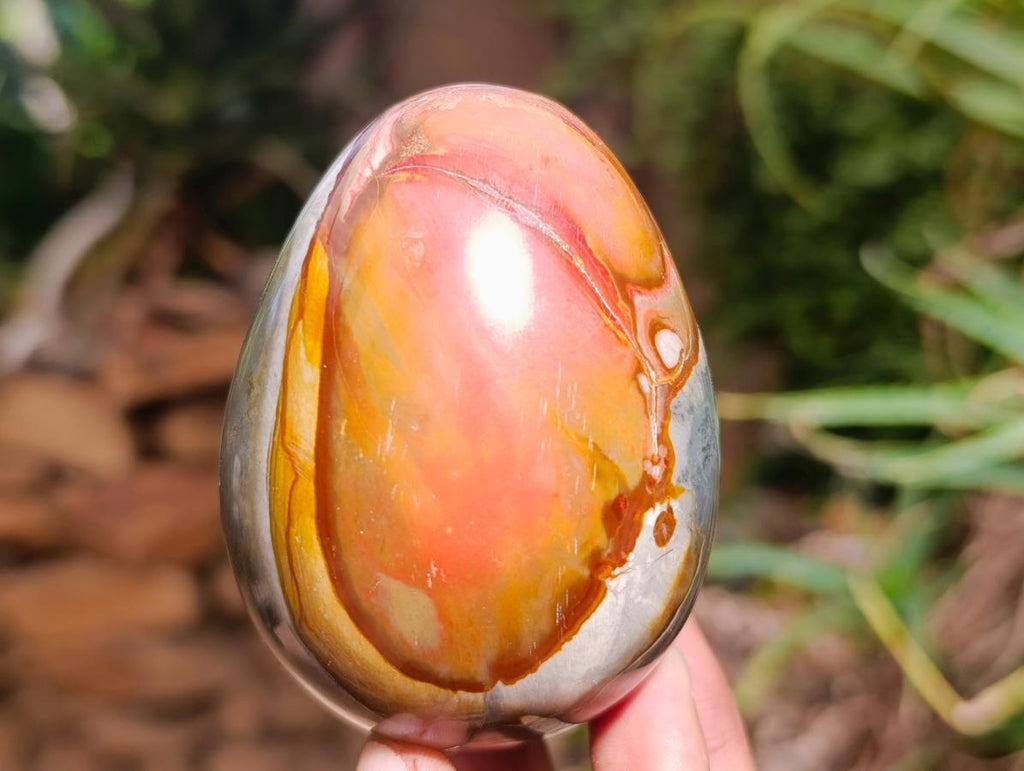 Polished Polychrome Jasper Egg x 1 From Madagascar