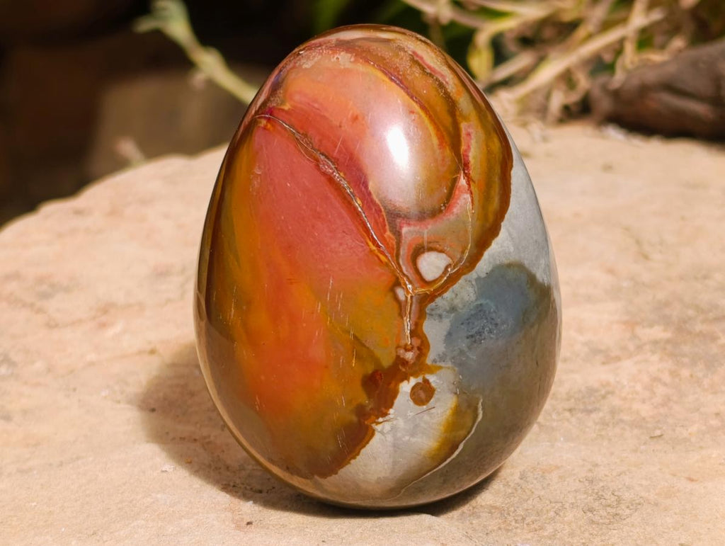 Polished Polychrome Jasper Egg x 1 From Madagascar