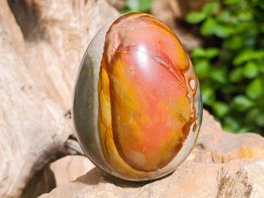 Polished Polychrome Jasper Egg x 1 From Madagascar