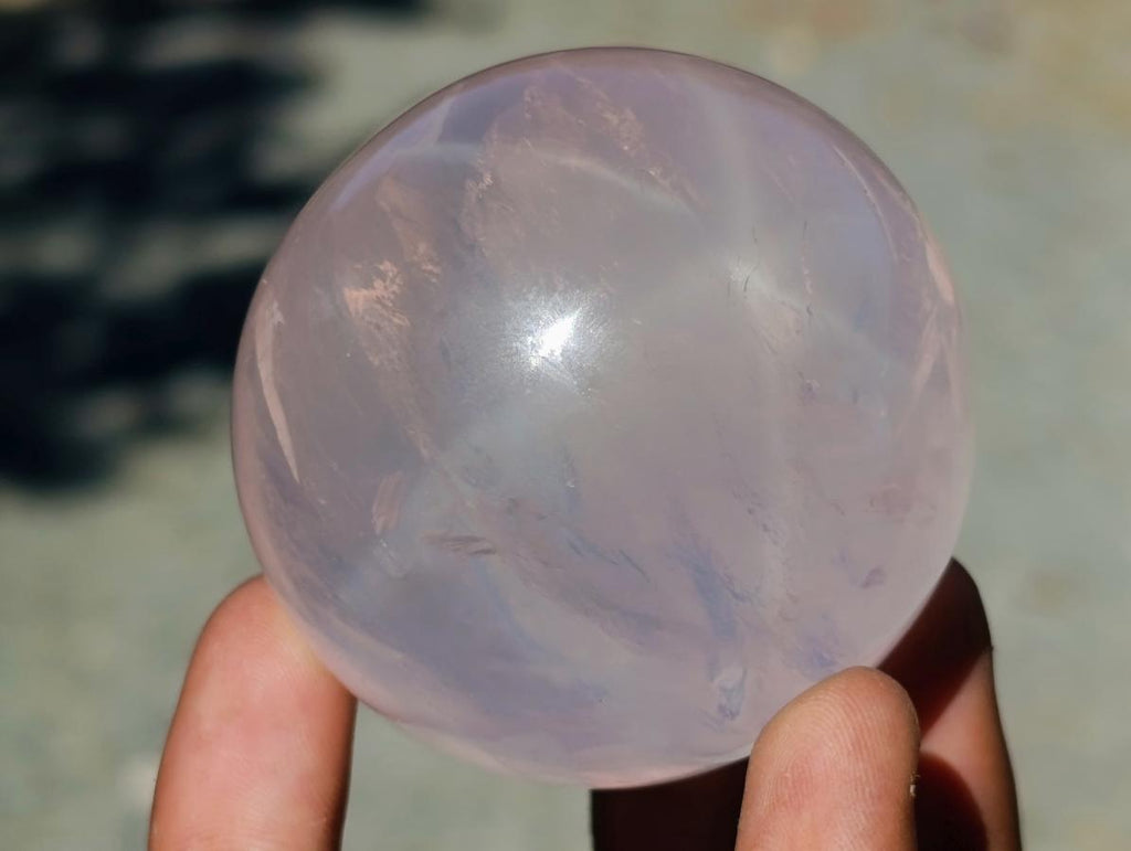Polished Clear Gemmy Star Rose Quartz Sphere x 1 From Ambatondrazaka Madagascar