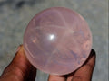 Polished Clear Gemmy Star Rose Quartz Sphere x 1 From Ambatondrazaka Madagascar