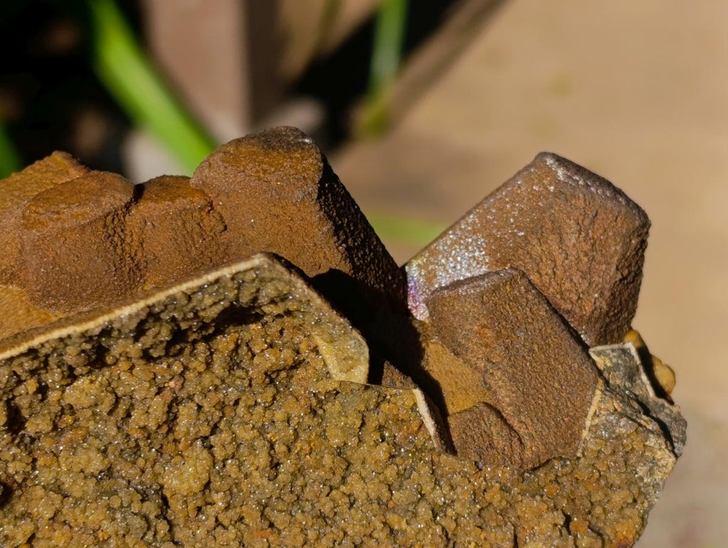 Natural Aggeneys Siderite Sphalerite Epimorph after Calcite Crystalline Specimen x 1 From Aggeneys South Africa