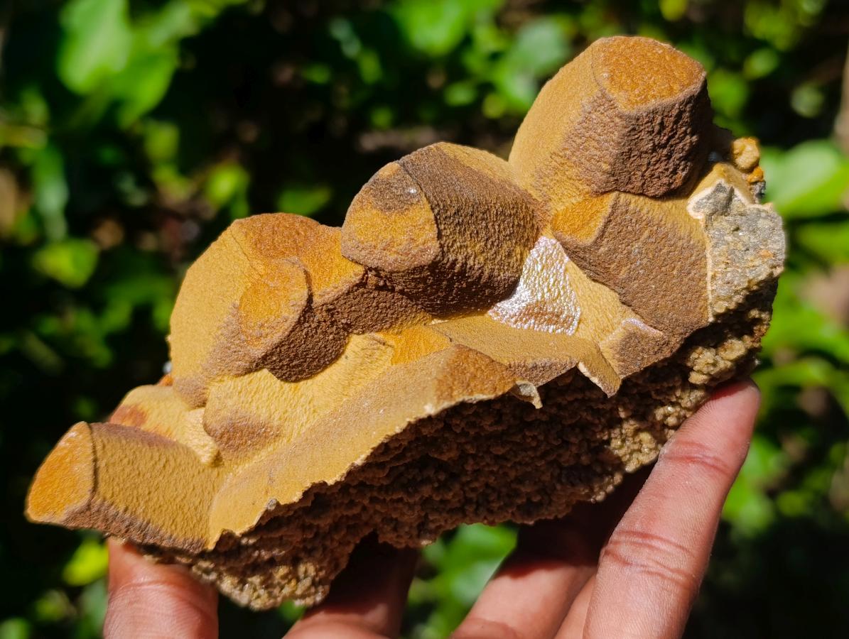 Natural Aggeneys Siderite Sphalerite Epimorph after Calcite Crystalline Specimen x 1 From Aggeneys South Africa