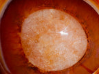 Polished Carnelian Gemstone Ring Patterned Dish x 1 From Madagascar
