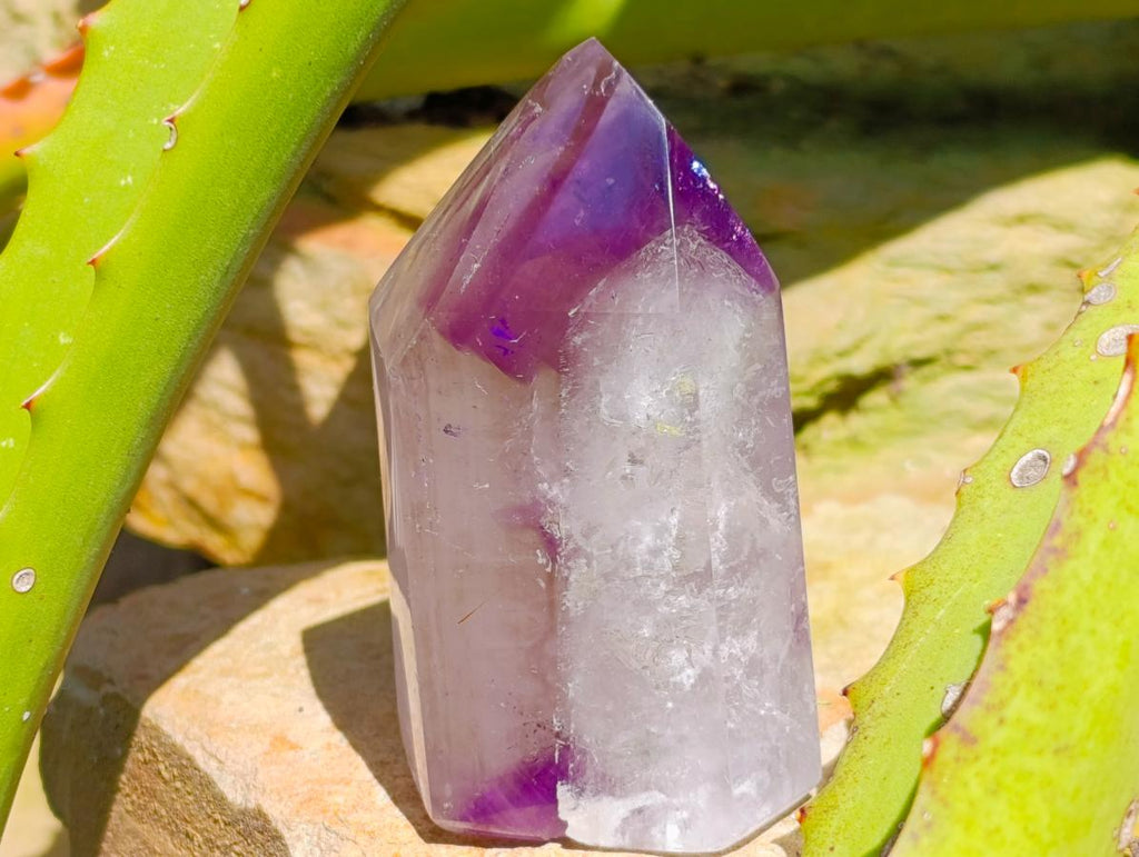 Polished Smokey Amethyst Phantom Crystal x 1 From Akansobe Madagascar