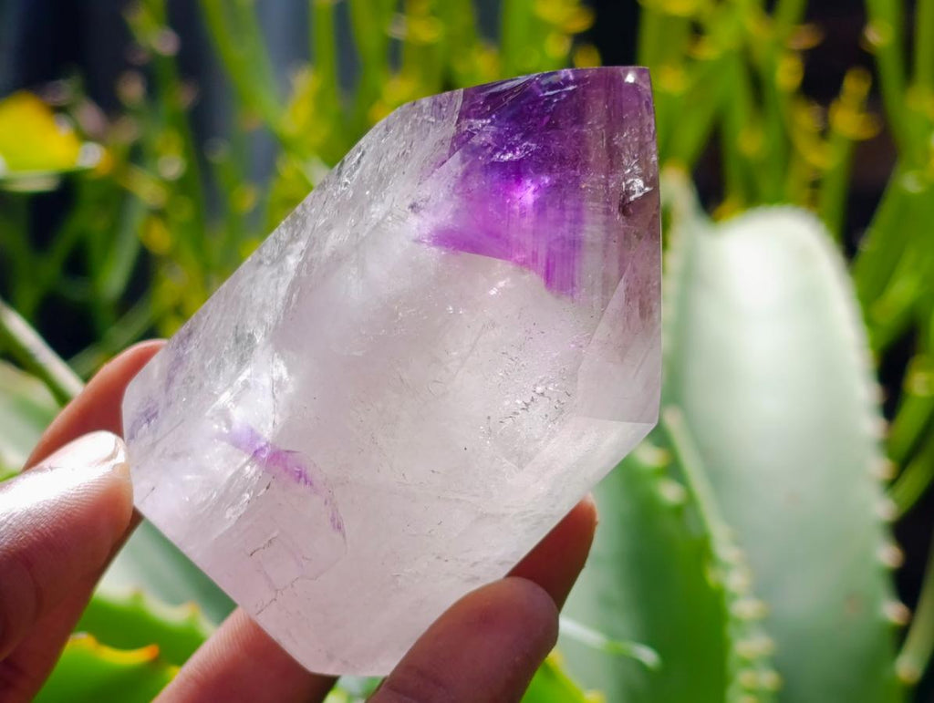 Polished Smokey Amethyst Phantom Crystal x 1 From Akansobe Madagascar