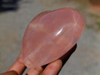 Polished Gemmy Star Rose Quartz Heart x 1 From Ambatondrazaka, Madagascar