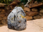 Polished Tourmalinated Inclusion Quartz Crystal x 1 From Madagascar