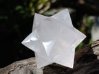 Handmade Pearl Girasol Quartz Merkabah x 1 From Ambatondrazaka Madagascar