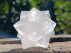Handmade Pearl Girasol Quartz Merkabah x 1 From Ambatondrazaka Madagascar