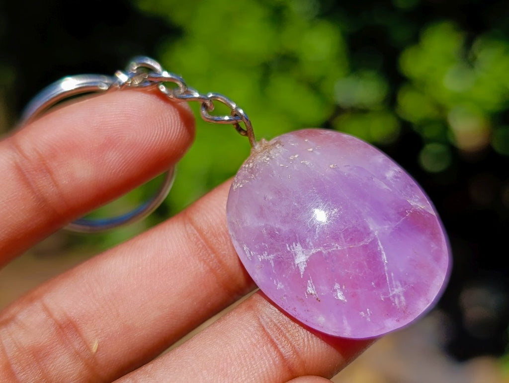 Hand Made Gemmy Amethyst Keyrings - Sold Per Piece - From Madagascar