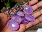Hand Made Gemmy Amethyst Keyrings - Sold Per Piece - From Madagascar