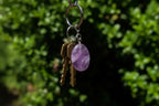 Hand Made Gemmy Amethyst Keyrings - Sold Per Piece - From Madagascar