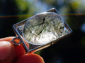 Hand Made Green Verdelite Tourmaline in Quartz Cabochon Necklace x 1 From Madagascar