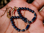 Hand Made Hematite Ball and Cylinder Bead Earrings - Sold Per Pair - From China