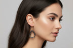 Hand Made Hematite Ball and Cylinder Bead Earrings - Sold Per Pair - From China